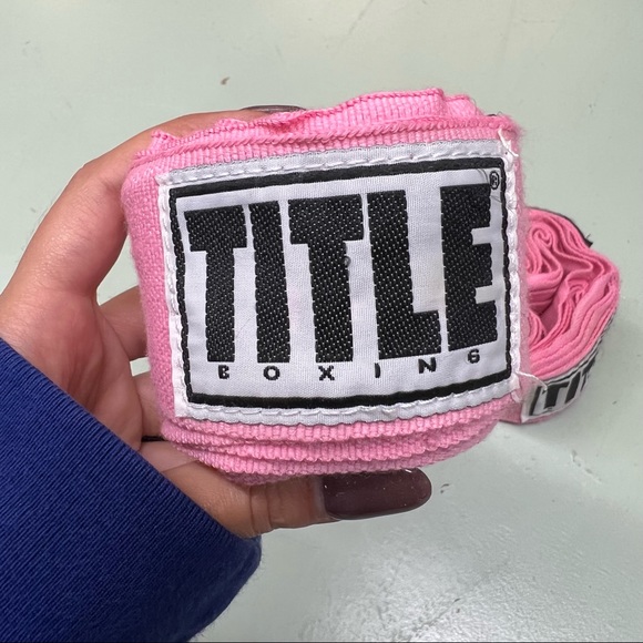 Bubblegum Pink Title Boxing Club Boxing Glove Tape - Picture 3 of 3